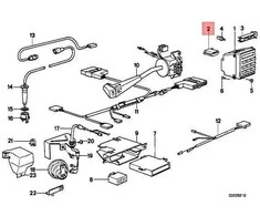 BMW E28 Kodavimo Įranga Originalus 65811375818