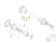 Bmw E30 3 Abtriebswelle ABS Originalus 33211226901