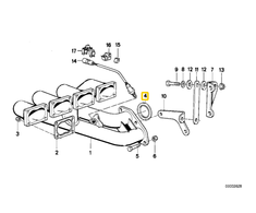Bmw E30 3 Gasket Ring Asbesto Laisvas Originalus 18301315855