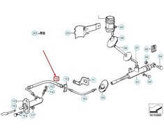 Bmw E30 Druckschlauch Kupplung 1985 1992 Originalus 21521156355
