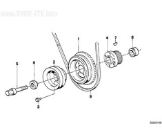 BMW E30 E34 E36 CABRIO COUPE SEDAN WAGON KREIPIAMASIS ŽIEDAS 11211714630 ORIGINALUS