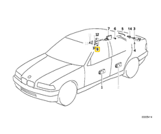 BMW E30 E36 Holder Originalus 51251916469