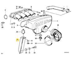 BMW E30 Kabrioletas Kupė Sedanas Šarnyras Originalus 11611308862