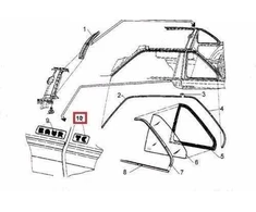 BMW E30 kupė durų apdaila TC emblema ženklelis dešinė originali 51140006330