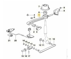 BMW E30 Perjungimo svirtis originali 25111221201