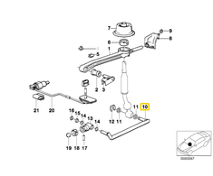 Bmw Tiesi Perjungimo Strypas E30 1982 1993 Originalus 25111220835
