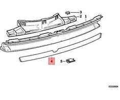 BMW E31 840Ci 850CSi Coupe folija 51122252014 Originali