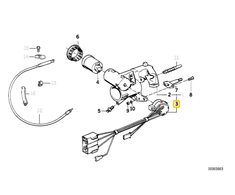 BMW E32 uždegimo užrakto jungiklis Originalus 61321384835