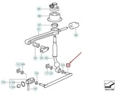 BMW E36 1995 1999 Selektorinė Varžta Originalus 25112228055