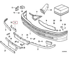 Bmw E36 3 Abdeckung 1990 1999 Originalus 51111960708