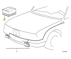 Bmw E36 3' Nebelscheinwerferio Kabelsatz Originalus 61129410398