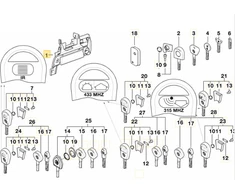 Bmw E36 3 Priekinės Duros Išorinės Rankenos Originalus 51218205293