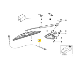 Bmw E36 3 Schlauchleitung Originalus 61688361801
