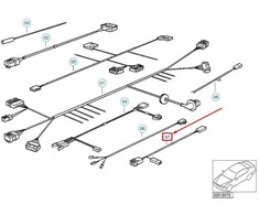 BMW E36 Adapterleitung Handschuhkasten 11 1989 10 1999 Originalus 61128366287