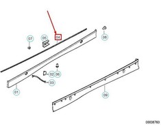 BMW E36 Dichtung Originalus 51712234044