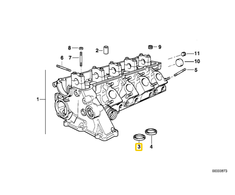 Bmw E36 E34 E39 E38 Ventilsitzring Einlass Originalus 11122244272