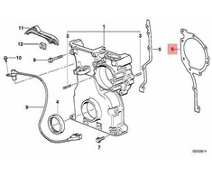 BMW E36 E38 E39 Z3 Apatinio grandinės dėžės metalinis tarpiklis originalus 11141740846