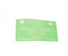 BMW E36 Etiketė Oro kondicionierius Originalus 64508391026
