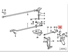 BMW E36 Hebel Originalus 51258151878