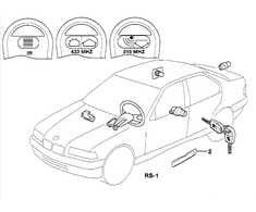 BMW E36 Komplektas Blokavimo sistema Originalus 51219068951