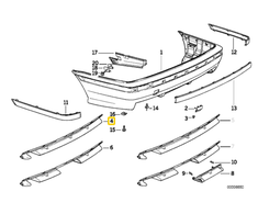 Bmw E36 Priekinis Dekoratyvinis Panelis Originalus 51122233799