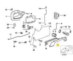 BMW E36 Priekinis Kairys Blende 51218205301