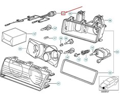 Bmw E36 Scheinwerfer Kabelsatz 11 1989 10 1999 Originalus 63128363867