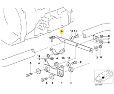 Bmw E36 Z3 Išmetimo Šarvuotės Palaikymas Originalus 18301432596