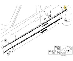 Bmw Galinio Desiniojo Sparno Apvadas 7 E38 51138208390