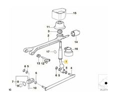 BMW E39 E38 Transmisijos Perjungimo Svirtis Originalus 25117527249