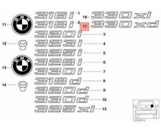 Bmw E46 3 Emblemas Priekinis Originalus 51147045699