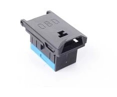 BMW E46 E38 dangtelis su rėmeliu OBD lizdas mėlynas originalus 61136920069