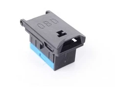 BMW E46 E38 dangtelis su rėmeliu OBD lizdas mėlynas originalus 61136920069