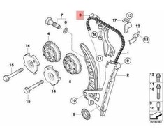 BMW E46 E81 E87 E87N E90 E90N Laiko grandinės vadovas Originalus 11317505616
