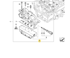 BMW E46 E85 E86 Vanos solenoidas kintamajam vožtuvui, originalus 11367839180