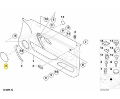 Juodas Desinysis Dangtis F Garsiakalbiui BMW E46 51416964090