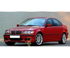 BMW E46 kairės pusės rūko žibintų apdailos žiedas originalus 51117893067