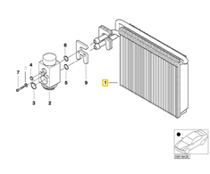 Bmw E46 X3 Evaporator Originalus 64119135744