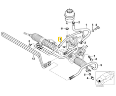 BMW E46 Z4 E85 E86 Plėtimo Šlaunis Originalus 32412283893