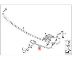 BMW E65 E66 E67 Sedanas Aukšto slėgio skirstytuvo vamzdelis originalus 61675A66138