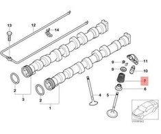 BMW E81 durys Variklio vožtuvo spyruoklė Originali 11347527988