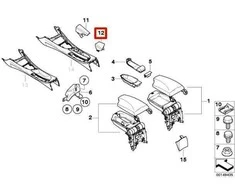 BMW E81 E82 E87 E88 Porankio Varžto Dangtelis Originalus 51167125551