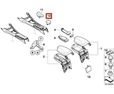 BMW E81 E82 E87 E88 Porankio Varžto Dangtelis Originalus 51167125551