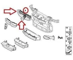 BMW E81 E87 E88 E82 Aktyvus Aušinimo Slatas Viršuje Originalus 51647174450