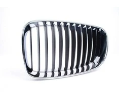 Bmw E81 E87 E88 Priekinis Chromuotu Rėmu Grilys Kairysis Originalus 51137166439