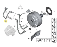 Bmw E81 E87 E88 Vakuumo Vamzdis Originalus 11667599960