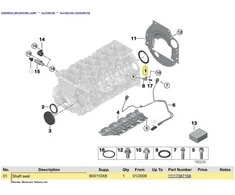 BMW E81 E87 E90 F20 F30 Šafto Žiedas Originalus 11117587168