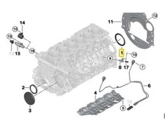 BMW E81 E87 E90 tarpinis žiedas Veleno alkūninio veleno alyvos sandariklis originalus 11117584398