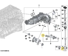 Bmw E81 E87 E90 Variklio Egr Vamzdžio Tvirtinimo Žiedo Originalus 11617805052