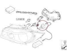 BMW Ksenono Lemputė Su Uždegimo Elementu E81 E87 E90 F30 Originalus 63217217509